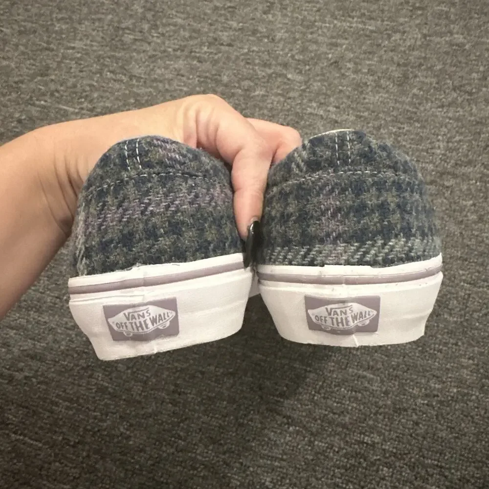 Van's Plaid Tweed Houndstooth Era Sneaker Shoes Blue - US Men's 9.5 Women's 11 - Picture 5 of 6